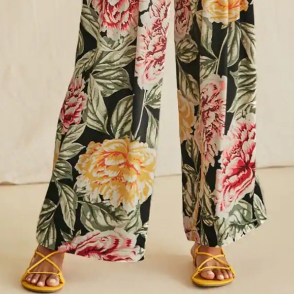 Forever 21 Pants - Floral Wide-Leg Pants  M
